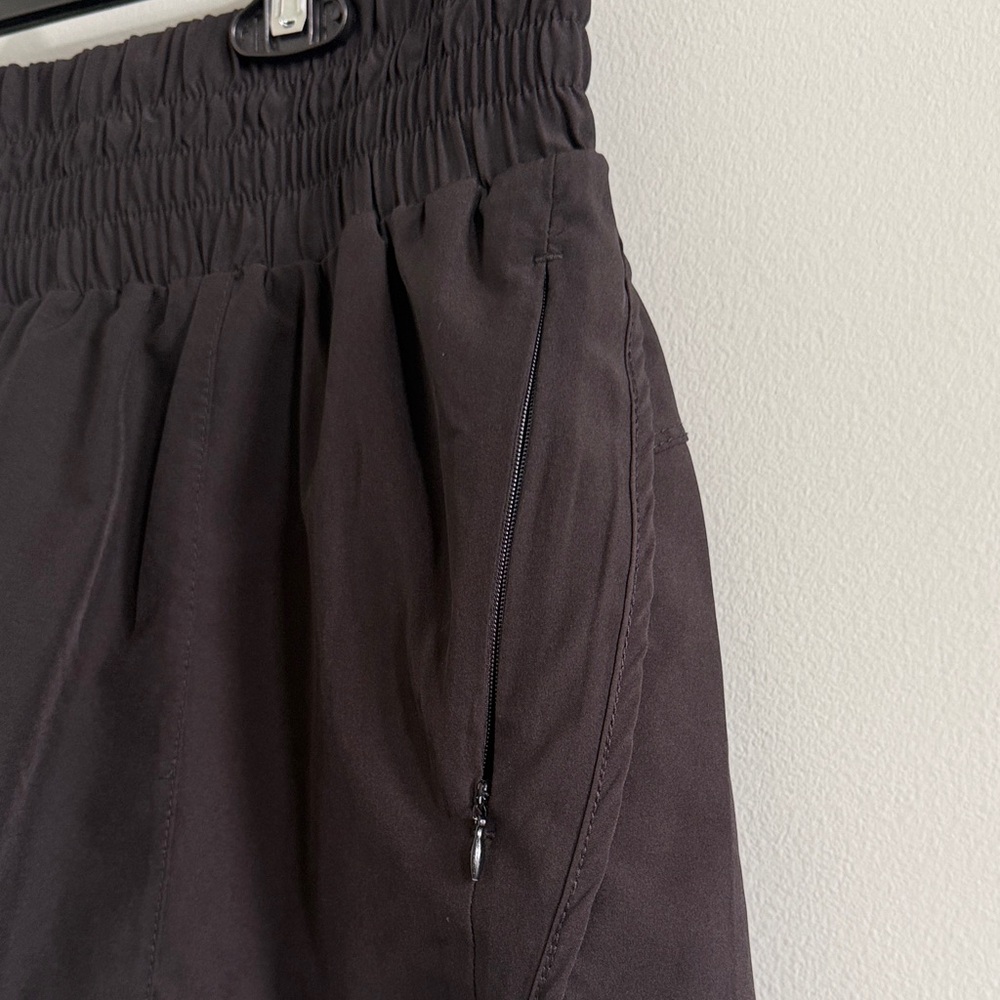 Women's Highwaisted Black Athletic Shorts - Picture 4 of 5